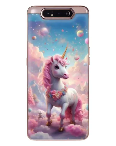 Чехол для Samsung Galaxy a80 2019 ( A805F ) с картинкой «Единорог среди облаков»