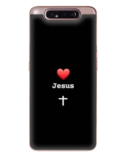 Чехол для Samsung Galaxy a80 2019 ( A805F ) с картинкой «Сердце - Jesus»
