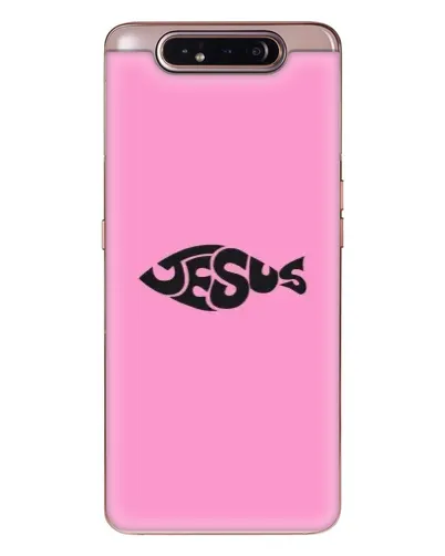 Чехол для Samsung Galaxy a80 2019 ( A805F ) с картинкой «Розовый символ  Jesus»