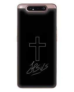 Чехол для Samsung Galaxy a80 2019 ( A805F ) с картинкой «Графический крест Jesus»