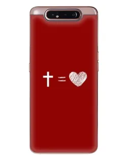 Чехол для Samsung Galaxy a80 2019 ( A805F ) с картинкой «Уравнение любви»