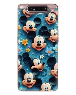 Чехол для Samsung Galaxy a80 2019 ( A805F ) с картинкой «Паттерн Микки и Минни»