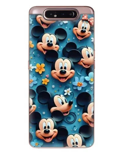 Чехол для Samsung Galaxy a80 2019 ( A805F ) с картинкой «Паттерн Микки и Минни»