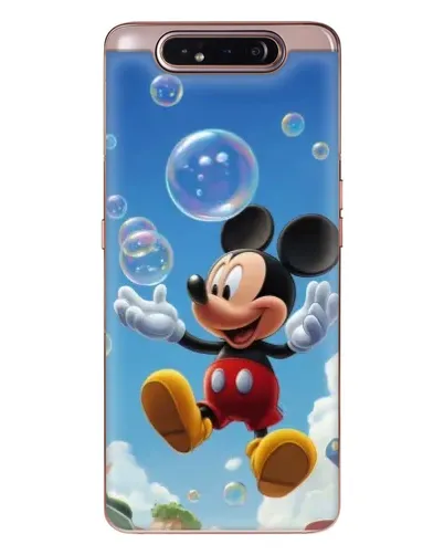 Чехол для Samsung Galaxy a80 2019 ( A805F ) с картинкой «Mickey и мыльные пузыри»