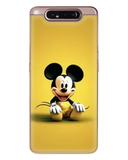 Чехол для Samsung Galaxy a80 2019 ( A805F ) с картинкой «Микки на желтом»