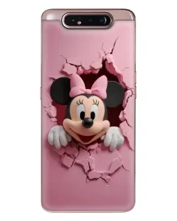 Чехол для Samsung Galaxy a80 2019 ( A805F ) с картинкой «Минни сквозь стену»