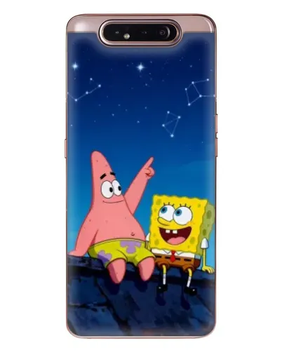 Чехол для Samsung Galaxy a80 2019 ( A805F ) с картинкой «Губка Боб и Патрик ночью» Чехол для Samsung Galaxy a80 2019 ( A805F ) с картинкой «Губка Боб и Патрик ночью»