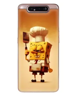 Чехол для Samsung Galaxy a80 2019 ( A805F ) с картинкой «Губка Боб повар»