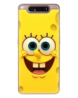 Чехол для Samsung Galaxy a80 2019 ( A805F ) с картинкой «Губка Боб улыбка»