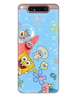 Чехол для Samsung Galaxy a80 2019 ( A805F ) с картинкой «Веселые пузырьки»