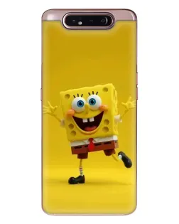 Чехол для Samsung Galaxy a80 2019 ( A805F ) с картинкой «Позитивный Губка Боб»