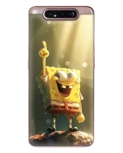 Чехол для Samsung Galaxy a80 2019 ( A805F ) с картинкой «Сияющий Спанч Боб»