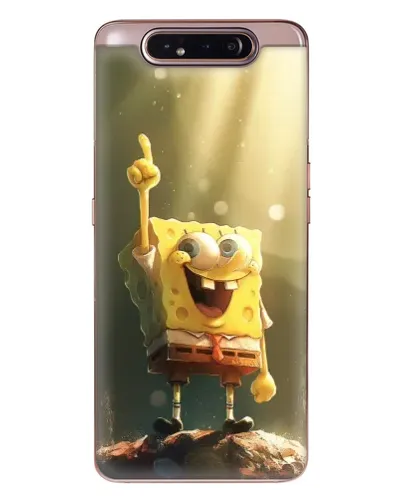 Чехол для Samsung Galaxy a80 2019 ( A805F ) с картинкой «Сияющий Спанч Боб» Чехол для Samsung Galaxy a80 2019 ( A805F ) с картинкой «Сияющий Спанч Боб»