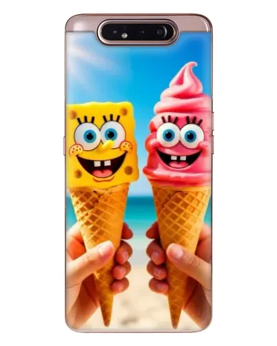 Чехол для Samsung Galaxy a80 2019 ( A805F ) с картинкой «Спанч Боб мороженое» Чехол для Samsung Galaxy a80 2019 ( A805F ) с картинкой «Спанч Боб мороженое»