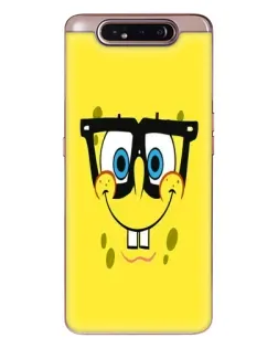 Чехол для Samsung Galaxy a80 2019 ( A805F ) с картинкой «Минималистичный Спанч Боб»