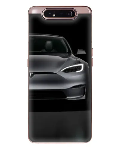 Чехол для Samsung Galaxy a80 2019 ( A805F ) с картинкой «Tesla Model S Look»