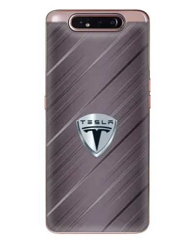 Чехол для Samsung Galaxy a80 2019 ( A805F ) с картинкой «Металлическая текстура Tesla»