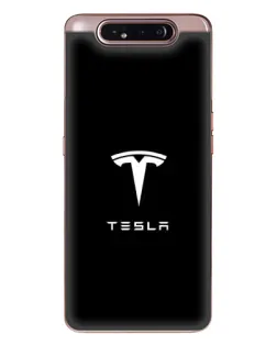 Чехол для Samsung Galaxy a80 2019 ( A805F ) с картинкой «Tesla White Logo» Чехол для Samsung Galaxy a80 2019 ( A805F ) с картинкой «Tesla White Logo»