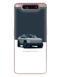 Чехол для Samsung Galaxy a80 2019 ( A805F ) с картинкой «Серебристый Cybertruck Tesla» Чехол для Samsung Galaxy a80 2019 ( A805F ) с картинкой «Серебристый Cybertruck Tesla»