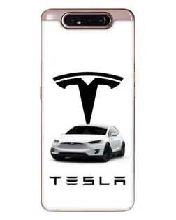 Чехол для Samsung Galaxy a80 2019 ( A805F ) с картинкой «Tesla White Style» Чехол для Samsung Galaxy a80 2019 ( A805F ) с картинкой «Tesla White Style»