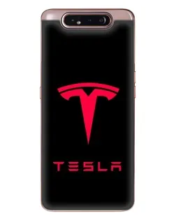 Чехол для Samsung Galaxy a80 2019 ( A805F ) с картинкой «Tesla Red Logo» Чехол для Samsung Galaxy a80 2019 ( A805F ) с картинкой «Tesla Red Logo»