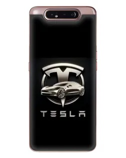 Чехол для Samsung Galaxy a80 2019 ( A805F ) с картинкой «Tesla — серебристое авто» Чехол для Samsung Galaxy a80 2019 ( A805F ) с картинкой «Tesla — серебристое авто»
