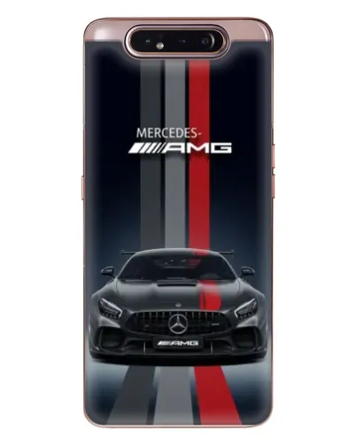 Чохол для Samsung Galaxy a80 2019 ( A805F ) з картинкою «Mercedes — білий карбон»