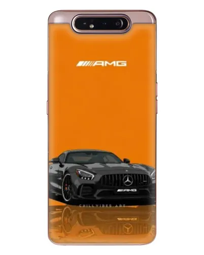 Чохол для Samsung Galaxy a80 2019 ( A805F ) з картинкою «Помаранчевий Mercedes AMG»