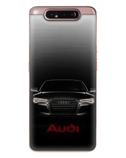 Чехол для Samsung Galaxy a80 2019 ( A805F ) с картинкой «Audi — градиентный контур»