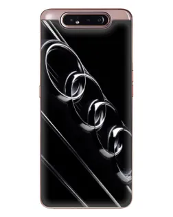 Чехол для Samsung Galaxy a80 2019 ( A805F ) с картинкой «Audi — абстрактные кольца»