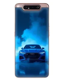 Чехол для Samsung Galaxy a80 2019 ( A805F ) с картинкой «Audi — голубая энергия»