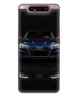 Чехол для Samsung Galaxy a80 2019 ( A805F ) с картинкой «Audi — ночное отражение»