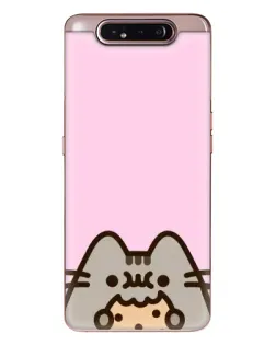 Чехол для Samsung Galaxy a80 2019 ( A805F ) с картинкой «Pusheen и печенье»