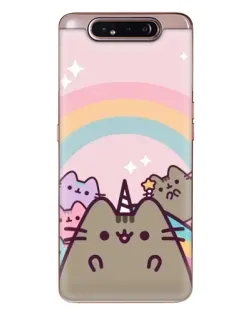 Чехол для Samsung Galaxy a80 2019 ( A805F ) с картинкой «Единорог Pusheen»