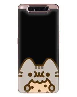 Чехол для Samsung Galaxy a80 2019 ( A805F ) с картинкой «Пушин на черном»