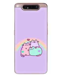 Чехол для Samsung Galaxy a80 2019 ( A805F ) с картинкой «Радужные Пушины»