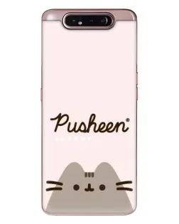 Чехол для Samsung Galaxy a80 2019 ( A805F ) с картинкой «Pusheen логотип»