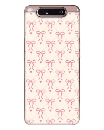 Чехол для Samsung Galaxy a80 2019 ( A805F ) с картинкой «Розовые бантики Coquette»