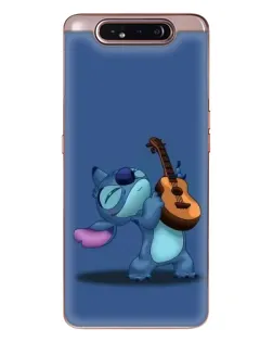 Чехол для Samsung Galaxy a80 2019 ( A805F ) с картинкой «Стич с укулеле»