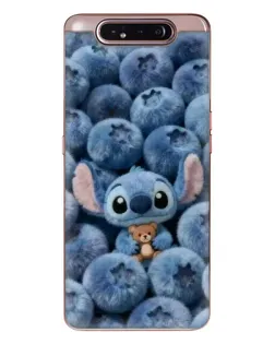 Чехол для Samsung Galaxy a80 2019 ( A805F ) с картинкой «Стич и голубика»
