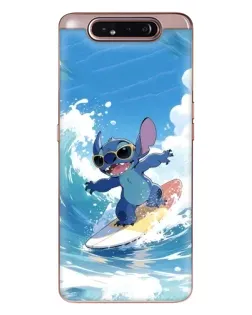 Чехол для Samsung Galaxy a80 2019 ( A805F ) с картинкой «Стич на волне»