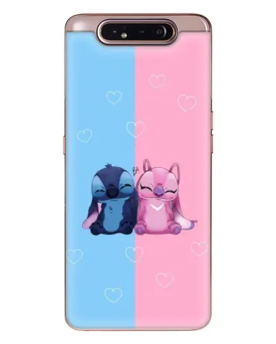 Чехол для Samsung Galaxy a80 2019 ( A805F ) с картинкой «Stitch и Angel Love»