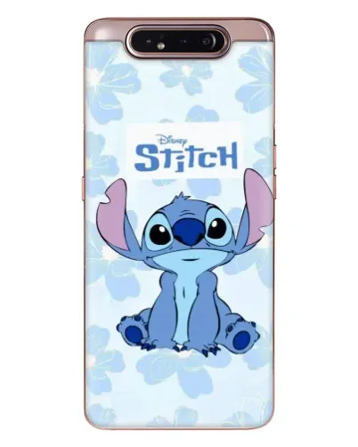 Чехол для Samsung Galaxy a80 2019 ( A805F ) с картинкой «Stitch среди цветов»