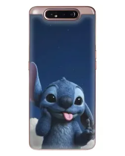 Чехол для Samsung Galaxy a80 2019 ( A805F ) с картинкой «Стич в облаках»