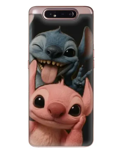 Чехол для Samsung Galaxy a80 2019 ( A805F ) с картинкой «Стич и Ангел»