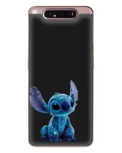 Чехол для Samsung Galaxy a80 2019 ( A805F ) с картинкой «Стич на черном»