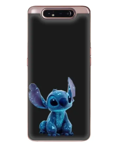 Чехол для Samsung Galaxy a80 2019 ( A805F ) с картинкой «Стич на черном»