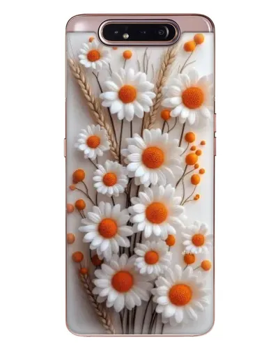 Чехол для Samsung Galaxy a80 2019 ( A805F ) с картинкой «Белые сухоцветы»