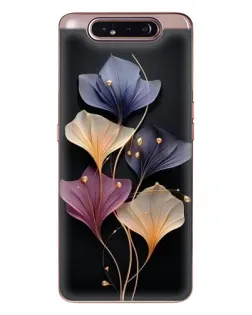 Чехол для Samsung Galaxy a80 2019 ( A805F ) с картинкой «Лиловые цветы грации»