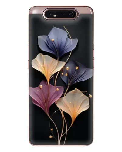 Чехол для Samsung Galaxy a80 2019 ( A805F ) с картинкой «Лиловые цветы грации»
